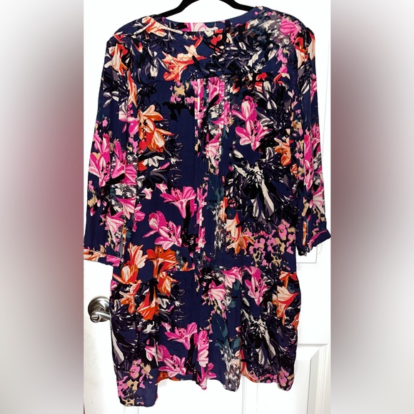Maeve Multicolor Floral Drop Waist Dress Medium - Picture 2 of 3